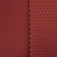 мебельная ткань Экокожа Nappa 2118 Кармин-perfo